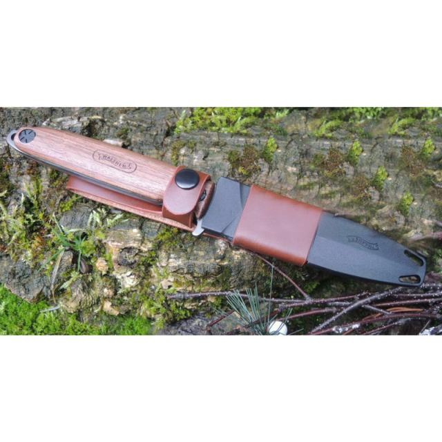 Walther Messer Blue Wood feststehend - Walnussholz BWK 3